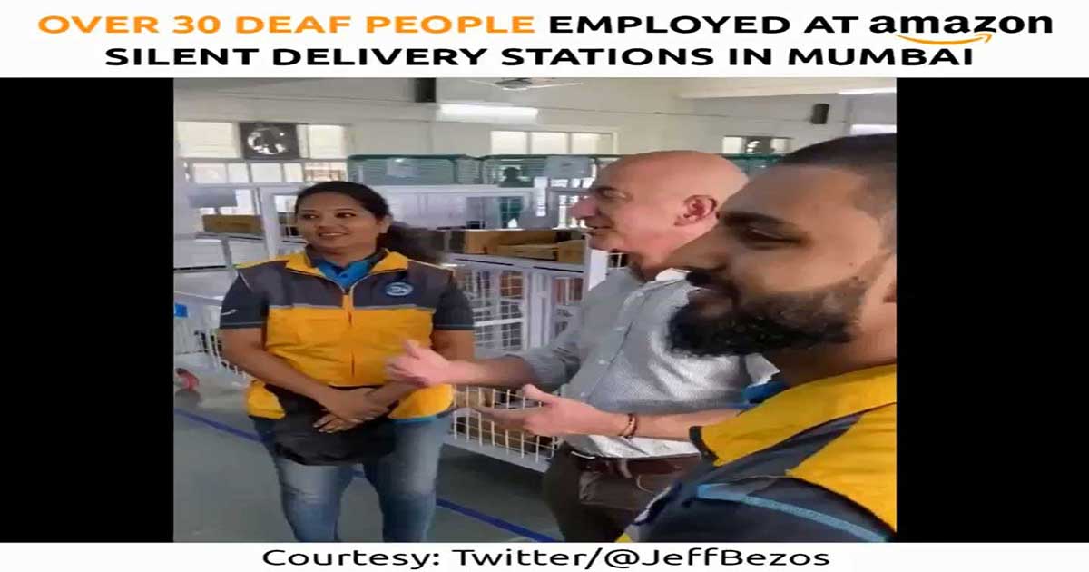Over 30 Deaf People Employed at Amazon Silent Delivery Stations in India