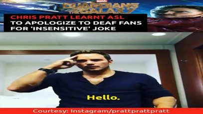 Chris Pratt Learnt ASL to Apologize to Deaf Fans for ‘Insensitive’ Joke