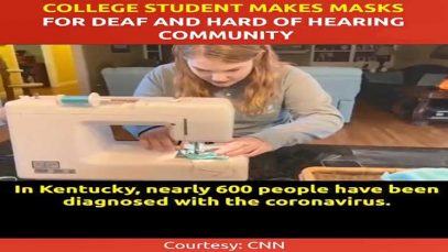 College Student Makes Masks for Deaf and Hard of Hearing Community