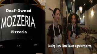 Deaf-Owned Mozzeria Pizzeria’s Signature Peking Duck Pizza in San Franciso