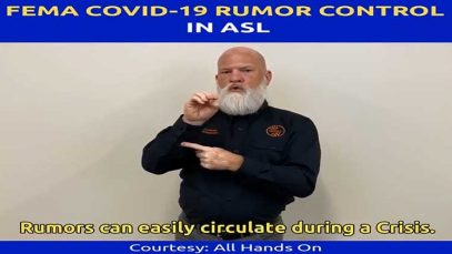 FEMA COVID-19 Rumor Control in American Sign Language (ASL)