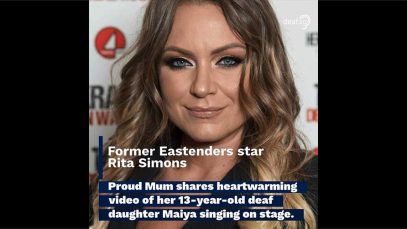 Former EastEnders star Rita Simons Shares Heartwarming Video of Her Deaf Daughter Maiya Singing on Stage