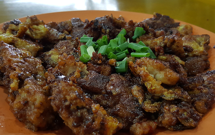 fried black carrot cake version