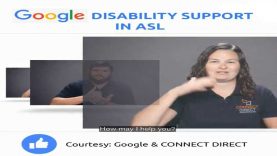 Google Disability Support in American Sign Language (ASL)