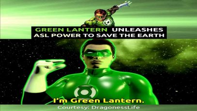 Green Lantern Unleashes ASL Power to Protect the Earth