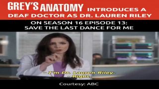 Grey’s Anatomy Introduces The First Deaf Doctor on Season 16
