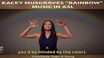 Kacey Musgraves Rainbow Music in ASL