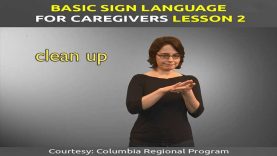 Learn Basic Sign Language Lesson 2 for Caregivers