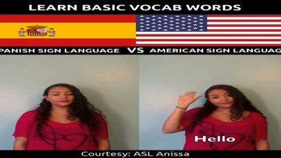 Learn Basic Vocab Words in Spanish Sign Language (SSL) VS American Sign Language (ASL)