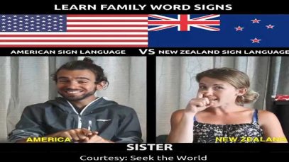 Learn Family Word Signs in Different International Sign Language
