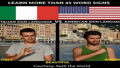 Learn More Than 45 Word Signs in Italian Sign Language Vs American Sign Language