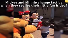 Mickey & Minnie’s Magical Sign Language Made A Deaf Child’s Day At Disneyland