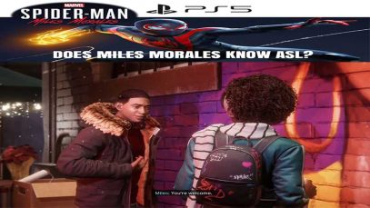 PS5 Marvel’s Spider-Man Miles Morales Knows ASL
