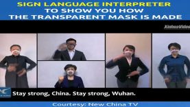 Sign Language Interpreter to Show You How The Transparent Mask Is Made