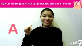 Singapore Sign Language SGSL Lesson: Alphabet