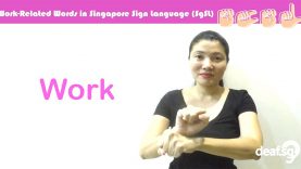 Singapore Sign Language (SgSL) Lesson: Work-Related Words