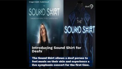 Sound Shirt for Deafs to Feel the Music